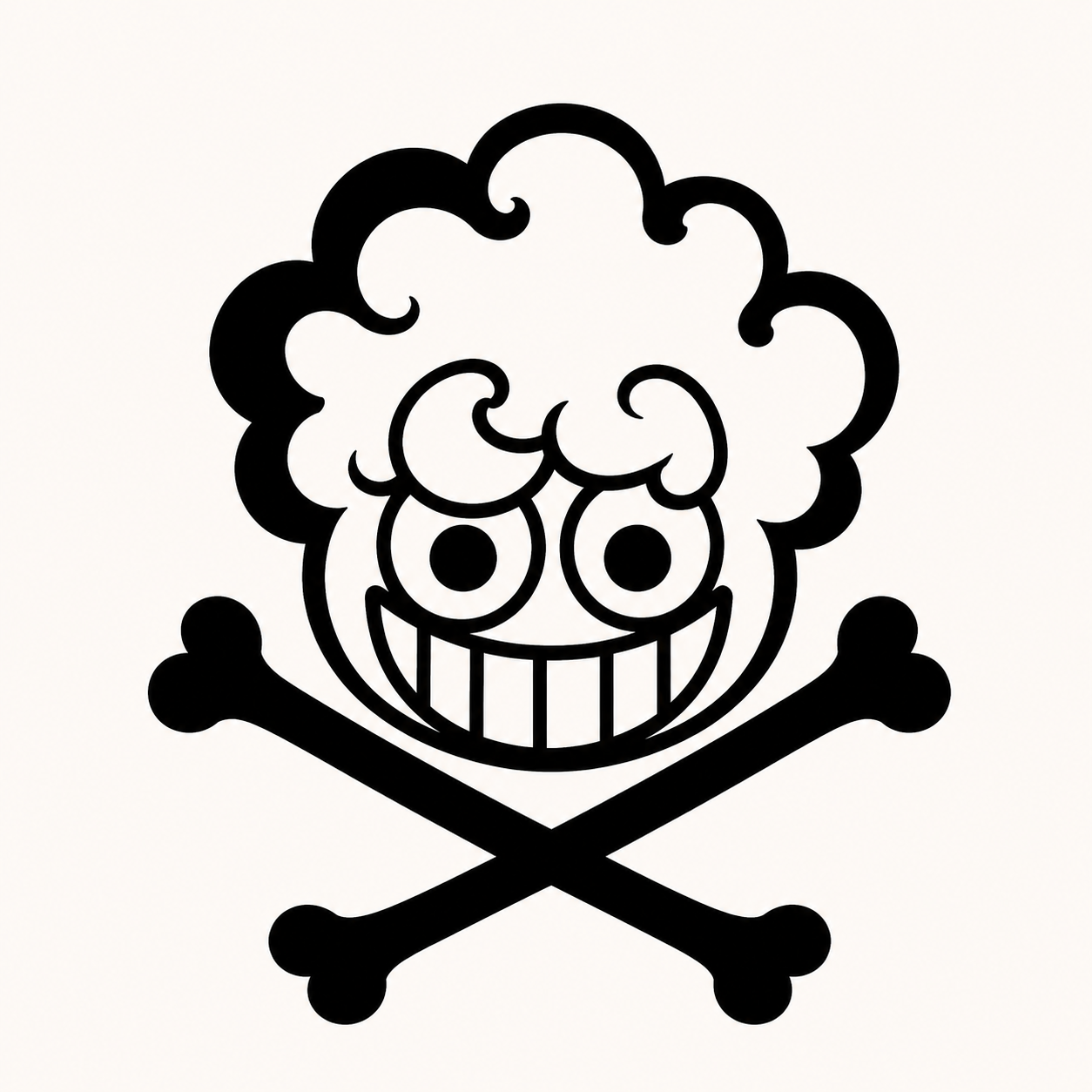NIKKA skull and crossbones logo